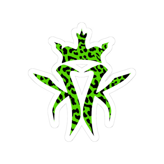 Kottonmouth Kings Green Leopard Print 6x6 Sticker