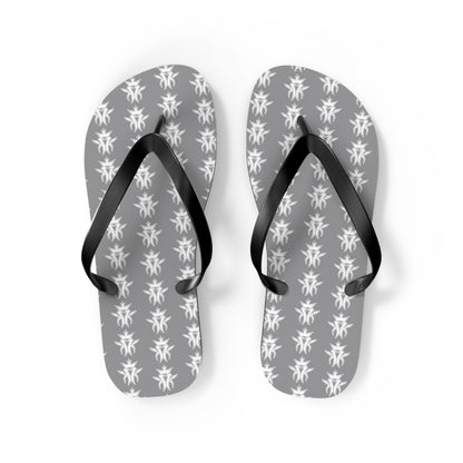 KMK Logo Flip Flops (Grey) - Summer Kollection - Kottonmouth Kicks Flips