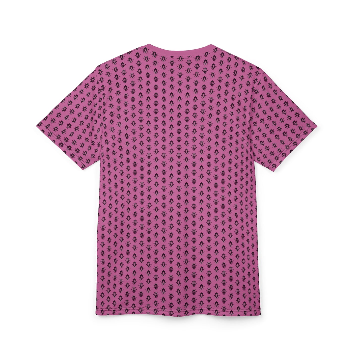 KMK OG Logo All Over Print Fitted Tight Tee- Pink