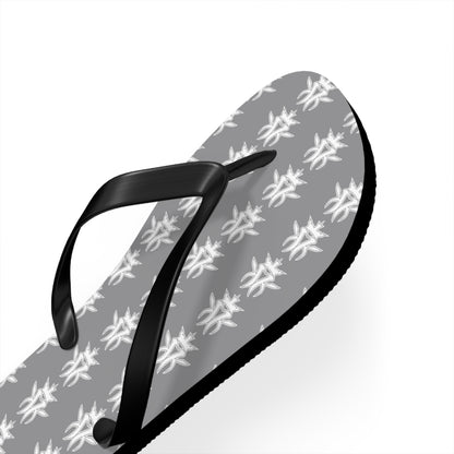 KMK Logo Flip Flops (Grey) - Summer Kollection - Kottonmouth Kicks Flips