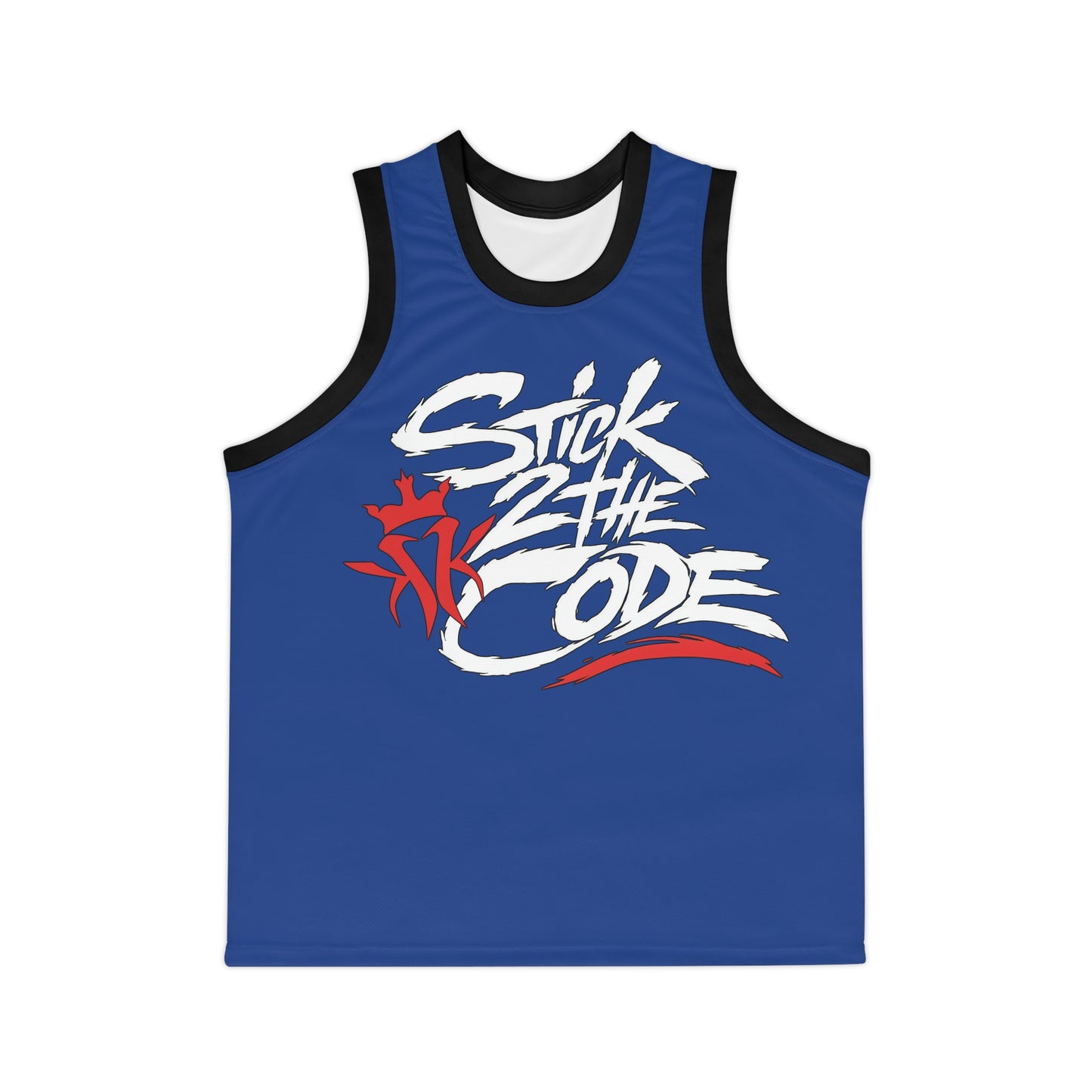 Stick 2 The Code Unisex Basketball Jersey (Blue)