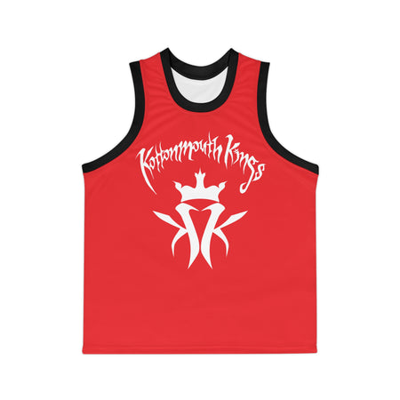 KMK OG Logo Unisex Basketball Jersey (Light Red)