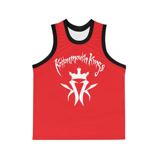 KMK OG Logo Unisex Basketball Jersey (Light Red)