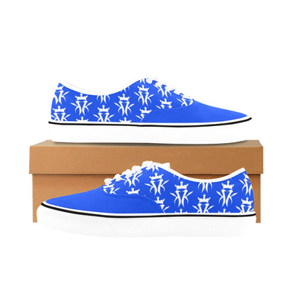 Blue/White Krown Pattern Kween Kicks (Women's)