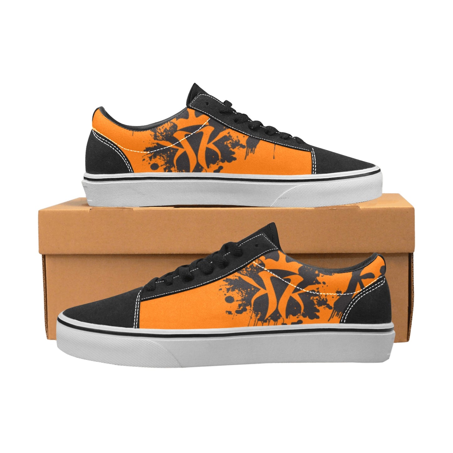 Krown Splatter King Kicks Orange/Black (Men's)