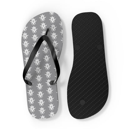 KMK Logo Flip Flops (Grey) - Summer Kollection - Kottonmouth Kicks Flips
