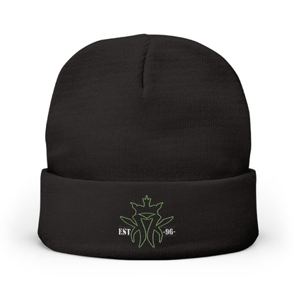 Est. 96 KMK Logo Cozy Knit Embroidered Beanie
