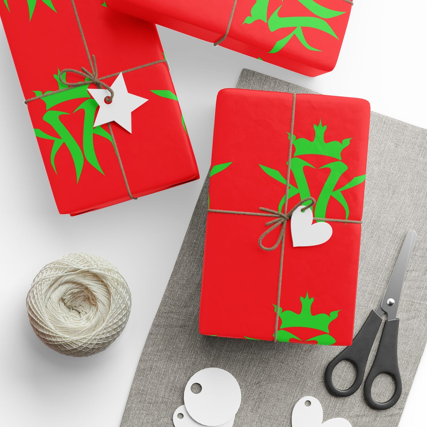 Kottonmouth Kings Holiday Gift Wrap — Red Wrapping Paper KMK Logo 30 x 36