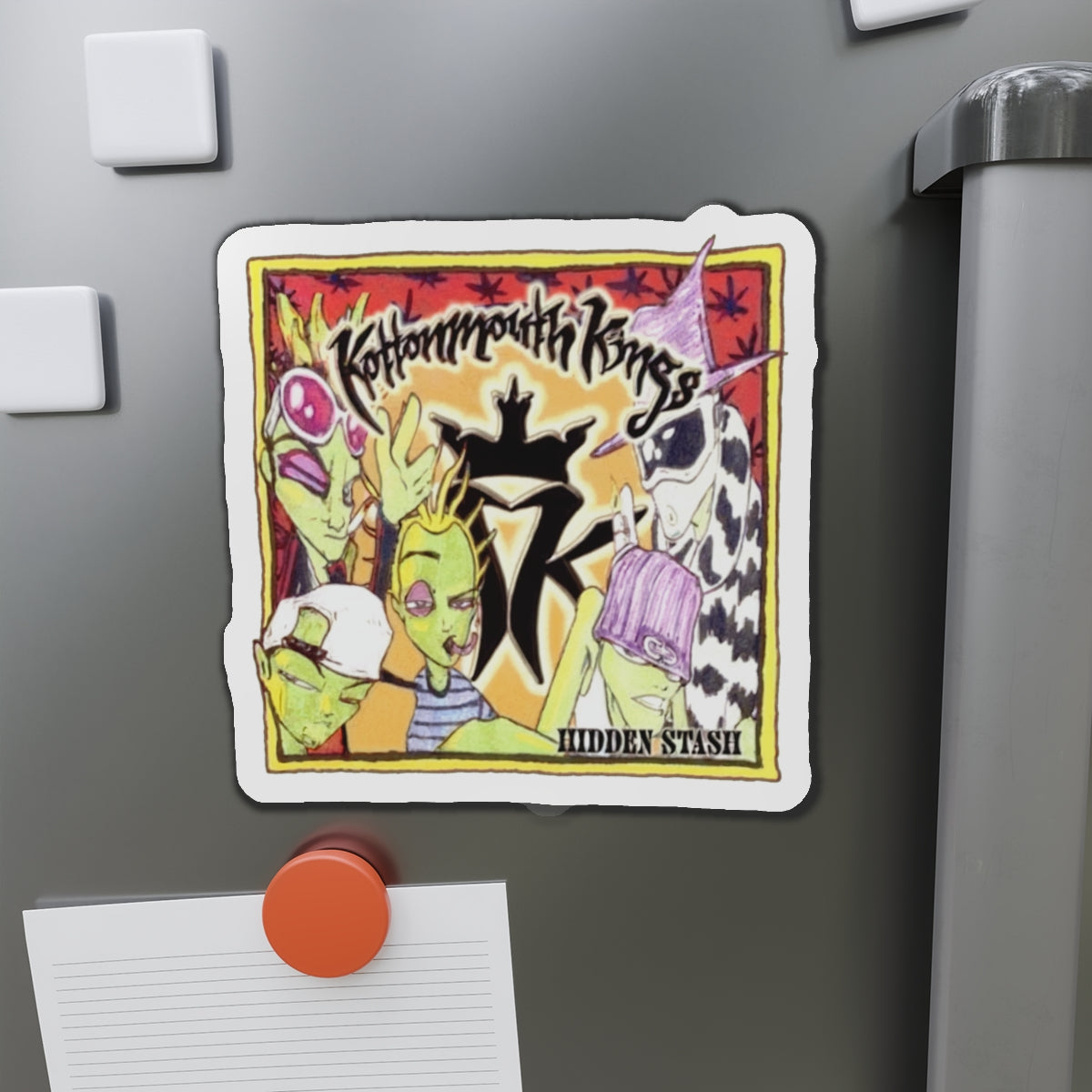 Kottonmouth Kings Hidden Stash (1999) Die-Cut 6" Magnet