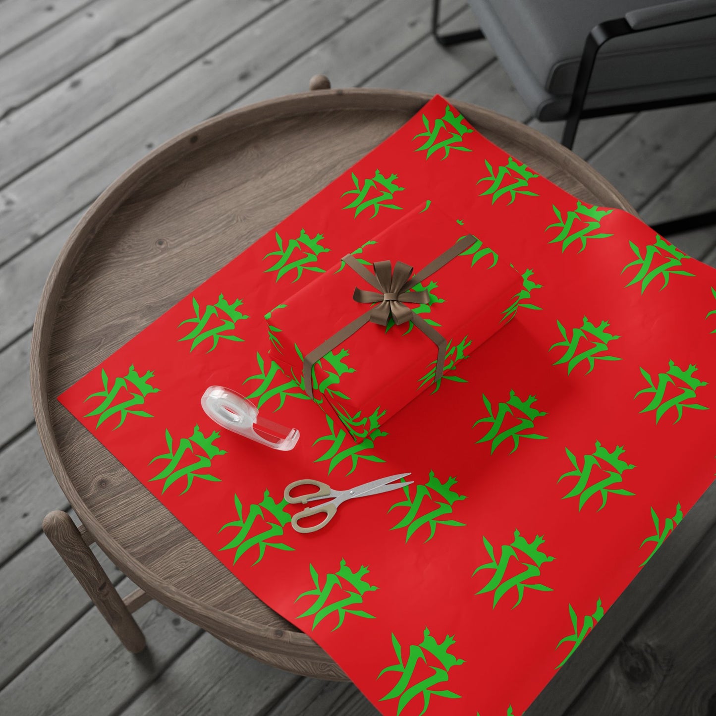 Kottonmouth Kings Holiday Gift Wrap — Red Wrapping Paper KMK Logo 30 x 36