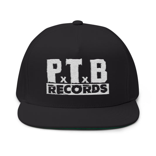 PTB Records Embroidered Flat Bill Hat