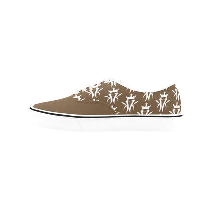 Brown/White Krown Pattern King Kicks (Men's)