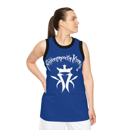 KMK OG Logo Unisex Basketball Jersey (Blue)