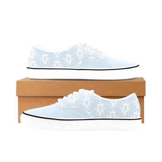 Pastel Blue/White Krown Pattern King Kicks (Men's)