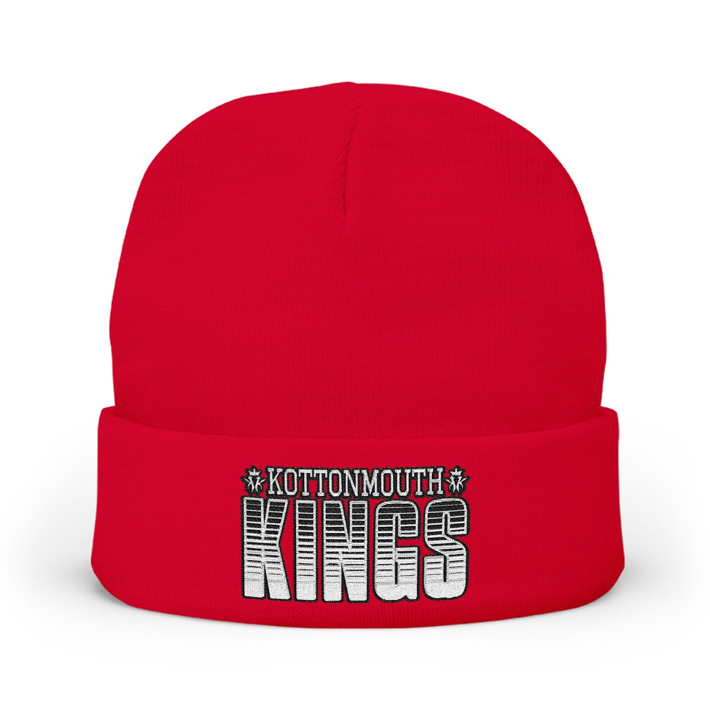 Kottonmouth Kings Striped Logo Cozy Knit Embroidered Beanie