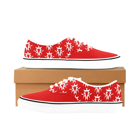 Red/White Krown Pattern King Kicks (Men's)