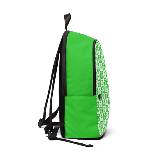 Kottonmouth Kings Checker Logo Fabric Backpack (Lime Green)