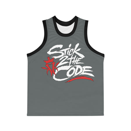 Stick 2 The Code Unisex Basketball Jersey (Dark Grey)