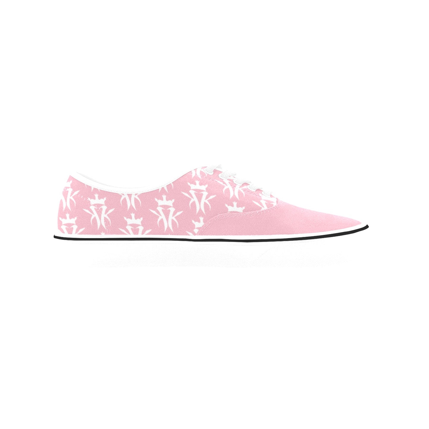 Pink/White Krown Pattern King Kicks (Men's)