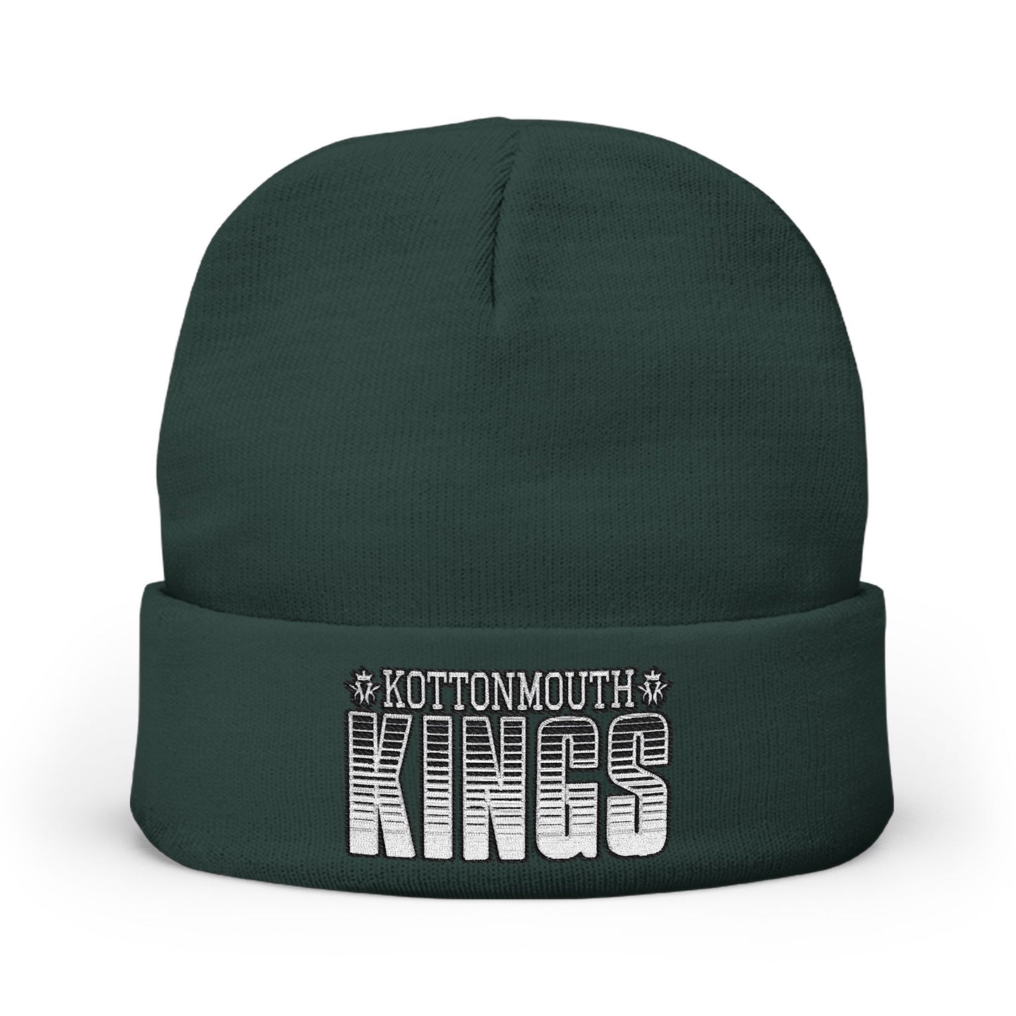 Kottonmouth Kings Striped Logo Cozy Knit Embroidered Beanie