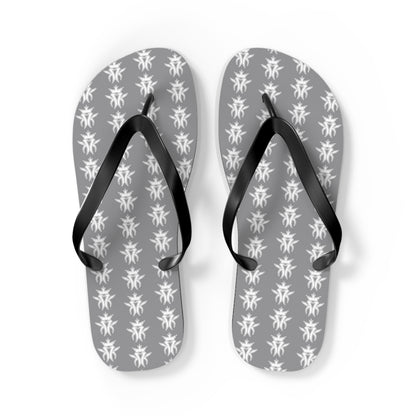 KMK Logo Flip Flops (Grey) - Summer Kollection - Kottonmouth Kicks Flips