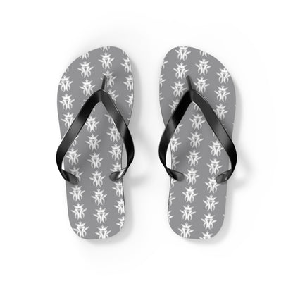 KMK Logo Flip Flops (Grey) - Summer Kollection - Kottonmouth Kicks Flips