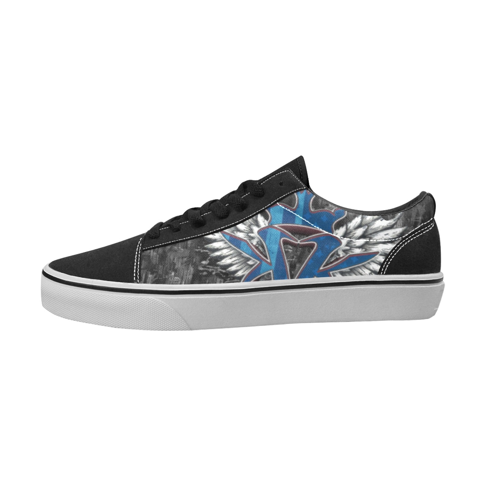 Revenge x storm vans blue fashion camo