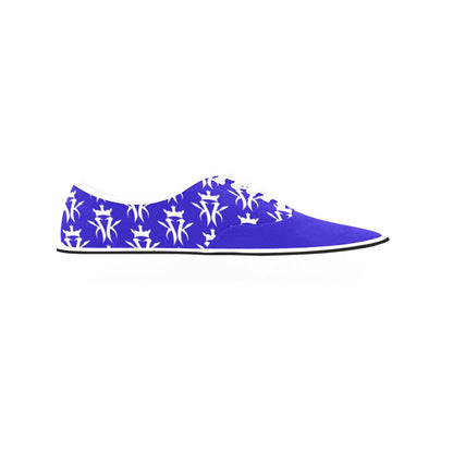 Royal Blue/White Krown Pattern King Kicks (Men's)