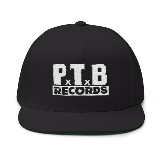 PTB Records Embroidered Flat Bill Hat