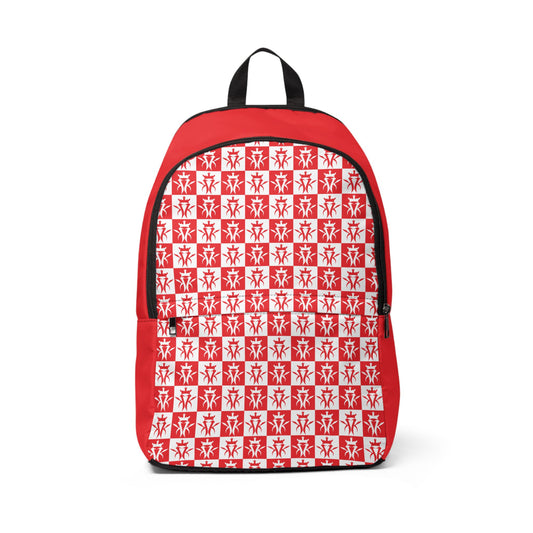 Kottonmouth Kings Checker Logo Fabric Backpack (Red)