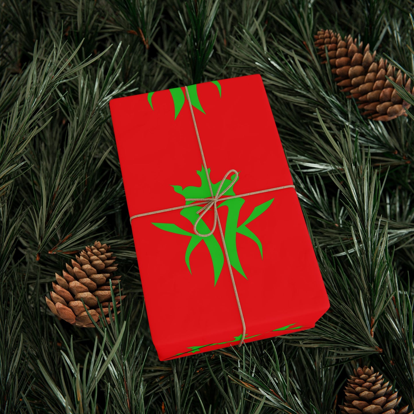Kottonmouth Kings Holiday Gift Wrap — Red Wrapping Paper KMK Logo 30 x 36