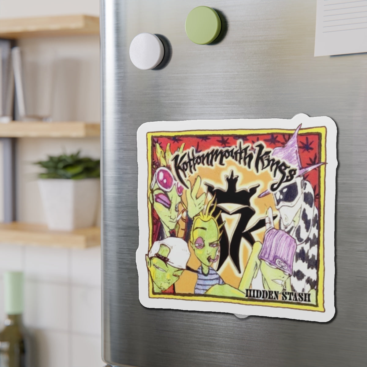 Kottonmouth Kings Hidden Stash (1999) Die-Cut 6" Magnet