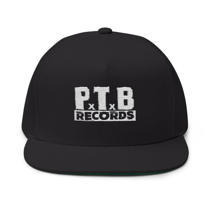 PTB Records Embroidered Flat Bill Hat