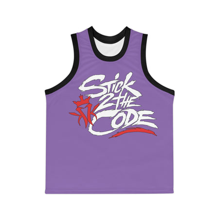 Stick 2 The Code Unisex Basketball Jersey (Light Purple)