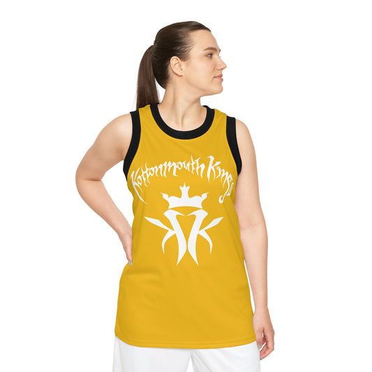 KMK OG Logo Unisex Basketball Jersey (Yellow)