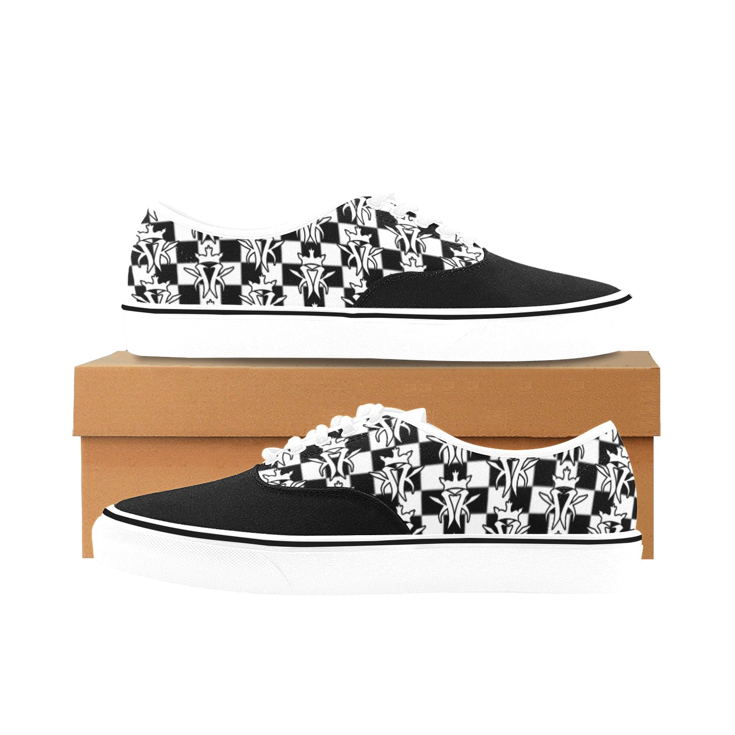 KMK Krown Logo Checker Kicks (Kings & Kweens Sizes)