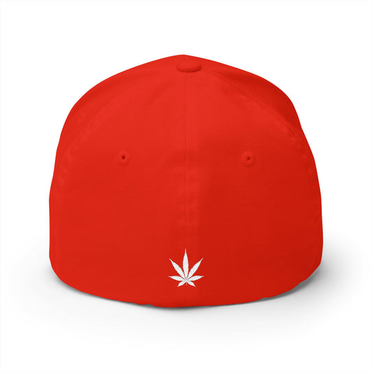 OG KMK Logo + Leaf -  Embroidered Fitted FlexFit Hat