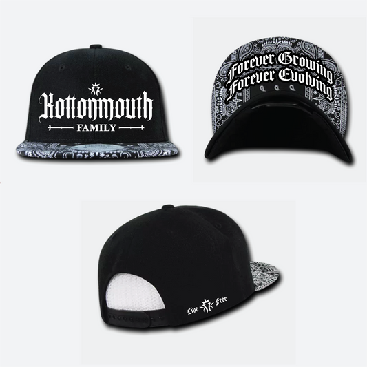 Kottonmouth Family Paisley Flat Brim Snap Back Hat