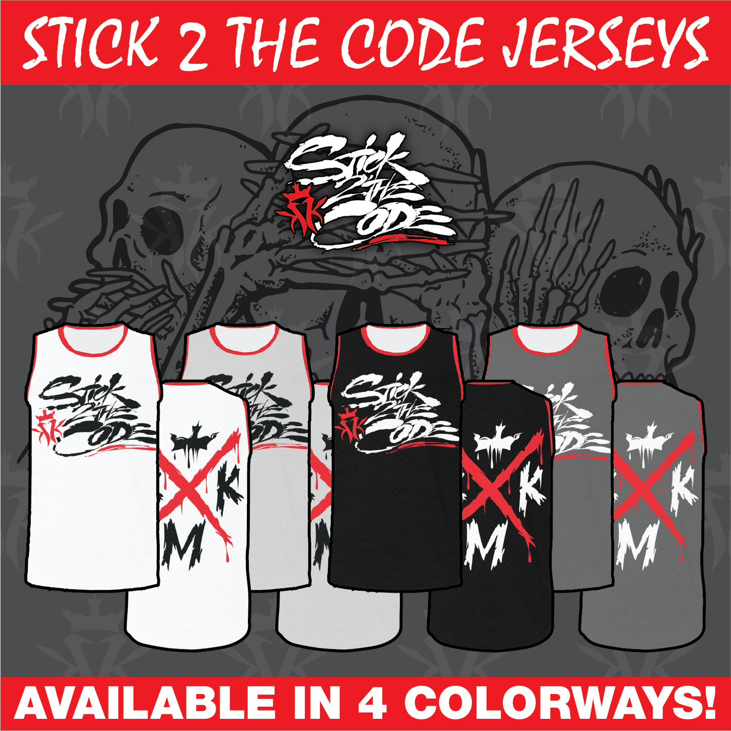 Stick 2 The Code Basketball Jersey - 4 Colorways