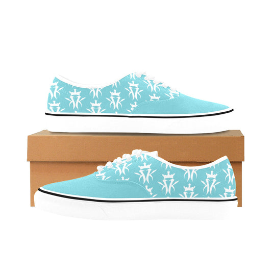 Teal/White Krown Pattern King Kicks (Men's)