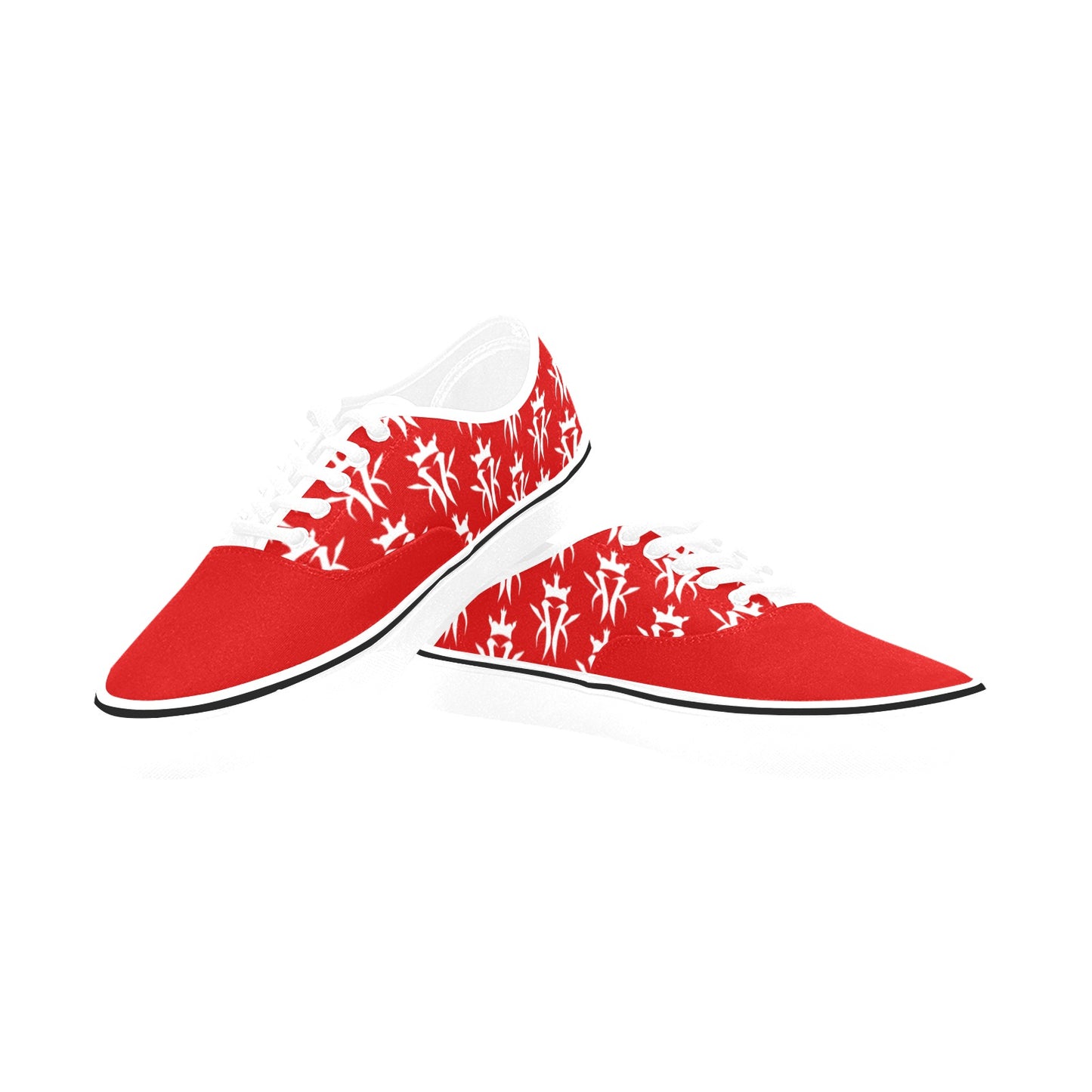 Red/White Krown Pattern King Kicks (Men's)