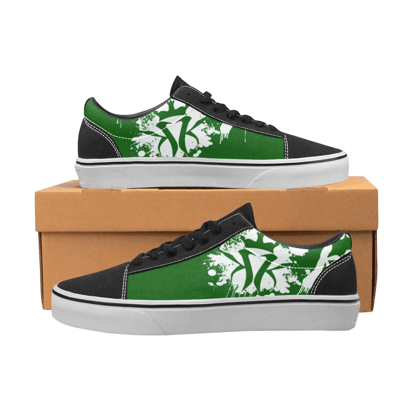 Krown Splatter King Kicks Green/White (Men's)