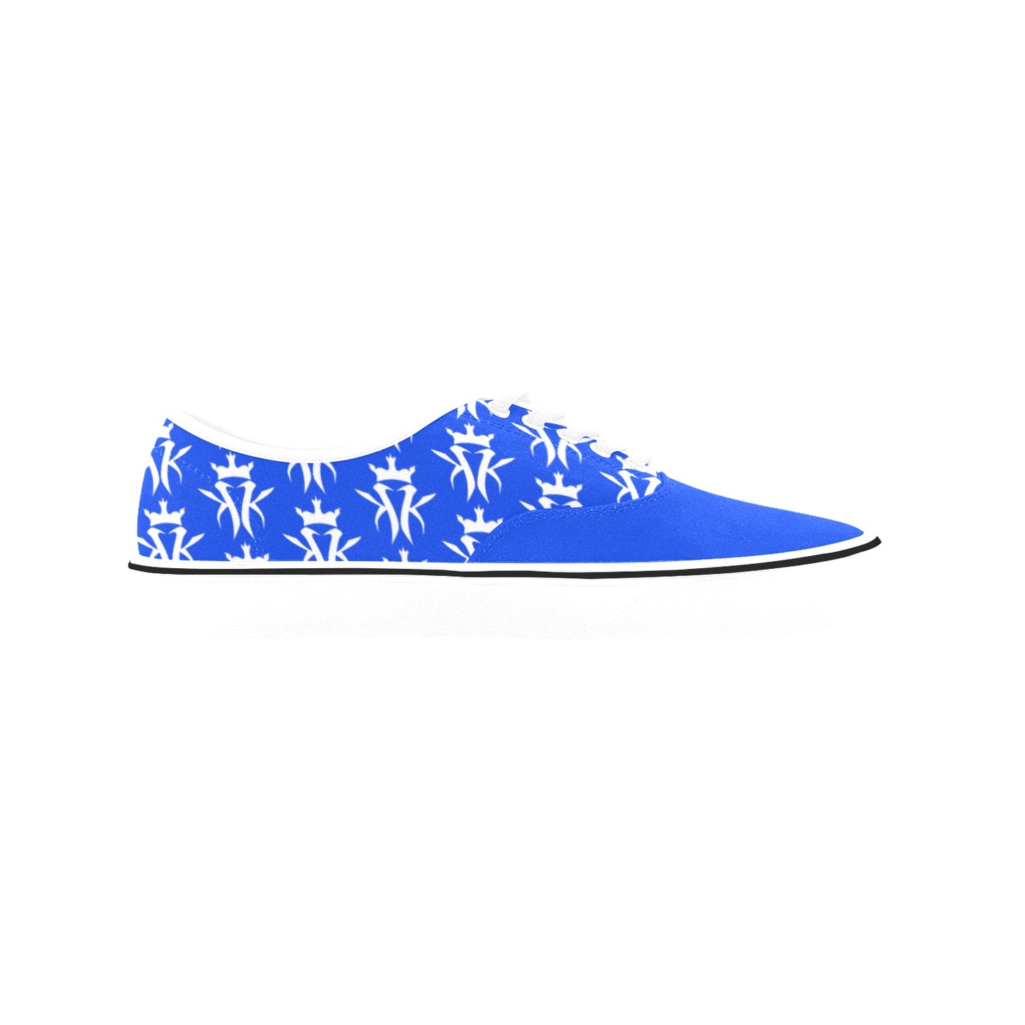 Blue/White Krown Pattern Kween Kicks (Women's)